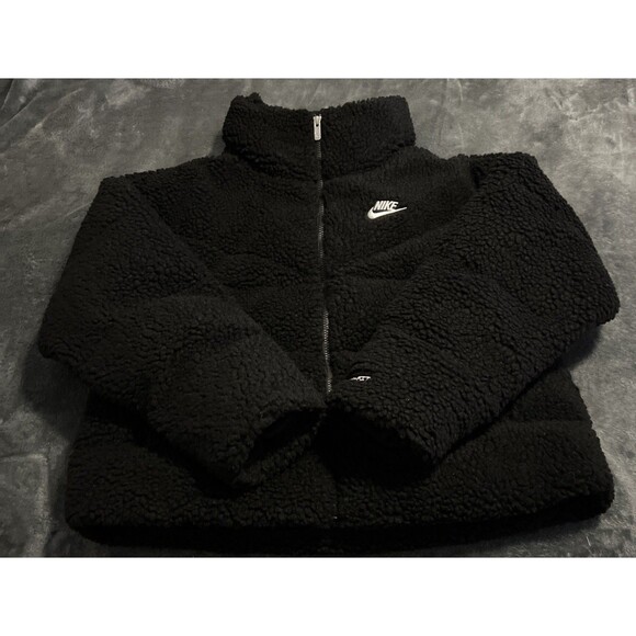Medium Nike Therma Fit City Series DQ6869-010 Sherpa Jacket Bomber - Picture 1 of 11